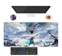 UfgDGS Horizon Game Zero Dawn, tappetino per mouse XXL lavabile con bordi rinforzati (90 cm x 40 cm x 3 mm), superficie resistente e antiscivolo, ideale per ufficio, giochi e casa (4)