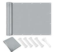 UFGFYTT Tenda da sole impermeabile, rettangolare, 0,5 x 1 m, 98% UV, rettangolare, con occhielli, resistente alle intemperie, senza foratura, con corda, in poliestere per giardino, balcone, terrazza