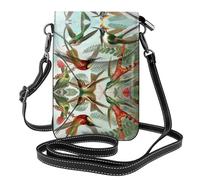 UFhgjjb Bella piccola borsa per cellulare con stampa di cavalli bianchi - Borsa a tracolla con cinturino regolabile, perfetta per viaggi e uso quotidiano, Bellissimo colibrì, Taglia unica