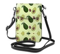 UFhgjjb Bella piccola borsa per cellulare con stampa di cavalli bianchi - Borsa a tracolla con cinturino regolabile, perfetta per viaggi e uso quotidiano, Frutta all'avocado, Taglia unica