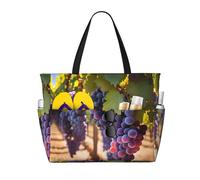 UFhgjjb Borsa grande capacità - Borsa da viaggio con mappa del tesoro labirinto con tasche multiple per vacanze, campeggio, crociera, Uva del Deserto, Taglia unica