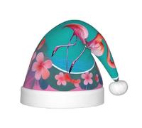 UFhgjjb Cappello di Natale per bambini con fenicottero in una ghirlanda - Copricapo per Natale, Capodanno, bomboniere - Berretto caldo unisex