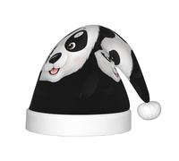 UFhgjjb Cappello natalizio per bambini con stampa di panda guardando il divertimento - Copricapo per Natale, Capodanno, bomboniere - Berretto caldo unisex