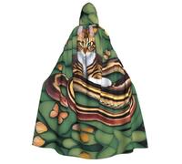 UFhgjjb Costume da Halloween con cappuccio, mantello per adulti, la storia del serpente e del gatto, per travestimento, carnevale, mostra fumetti