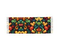 UFhgjjb Gatto bianco che guarda in lontananza Sciarpa con frange in cashmere con stampa - Pashmina leggera avvolgente da donna, scialle alla moda morbido e caldo, L'amore scorre di nuovo, Taglia unica