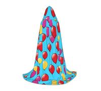 UFhgjjb Mantella con cappuccio per Halloween, unisex, con palloncini che volano nel cielo, vestaglia per cosplay, feste, carnevale, mostre di fumetti e molto altro ancora