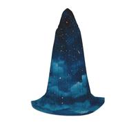UFhgjjb Mantella con cappuccio per Halloween, unisex, con stampa di bellezza sotto il cielo notturno, per feste, carnevale, mostre di fumetti e molto altro ancora