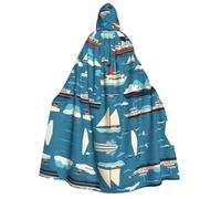 UFhgjjb Mantello con cappuccio per Halloween, costume da trasporto marittimo per adulti, per travestimenti, carnevale, mostre di fumetti