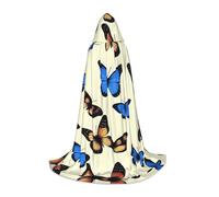 UFhgjjb Mantello con cappuccio per Halloween, unisex, collezione farfalla, per cosplay, feste, carnevale, mostre di fumetti e molto altro ancora