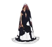 UFhgjjb Mantello con cappuccio per Halloween, unisex, con stampa di un mostro misterioso, per feste, carnevale, mostre di fumetti e molto altro ancora