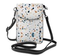 UFhgjjb Piccola borsa per cellulare con stampa a tema tropicale di spiaggia, borsa a tracolla con tracolla regolabile, perfetta per viaggi e uso quotidiano, Terrazzo Marmo Pastello, Taglia unica