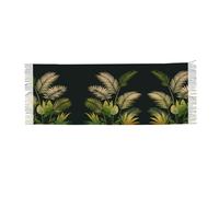 UFhgjjb Sciarpa con frange in cashmere con stampa di coniglio in tinta unita - leggera pashmina avvolgente da donna, scialle alla moda morbida e calda, La bellezza di Zongye, Taglia unica