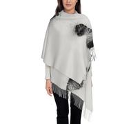 UFhgjjb Sciarpa con nappe stampate lettere d'amore per autunno inverno - scialle leggero con frange da donna reversibile morbida sciarpa alla moda, Impronte di cervi, Taglia unica
