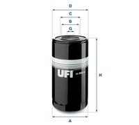 UFI 23.305.00 Filtro olio per IVECO EUROCARGO I-III per ASTRA HD 7 M30x2