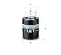 UFI 23.591.00 Filtro olio M24x1,5