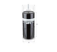 UFI 24.332.00 Filtro carburante