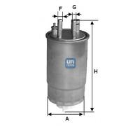 UFI 24.ONE.00 FILTRO GASOLIO SEPARAZIONE ACQUA