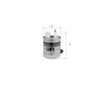 UFi Filtro carburante 24.095.07 – per Nissan Qashqai J11 1.5/1.6 dCi, X-Trail, Renault Kadjar