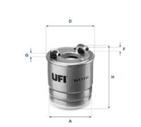 Ufi Filtro Carburante Mercedes 24.111.00