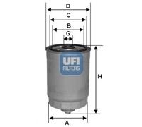 UFI 2435001 - Filtro carburante