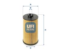UFI 25.199.00 Filtro Olio Per OPEL, VAUXHALL