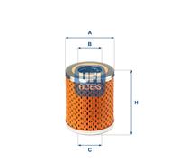 UFI 25.413.00 Filtro olio per SAAB 99 Combi Coupe