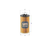 UFI 25.257.00 Filtro olio