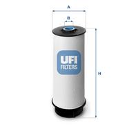 UFI 26.034.00 Filtro Diesel Per IVECO, MITSUBISHI