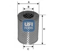 UFI 26.602.00 Filtro carburante per ASTON MARTIN,MG
