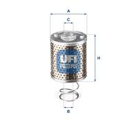 FILTRO CARBURANTE UFI 2661700 FERRARI 512 BB - ALFA ROMEO MONTREAL PER 95180050