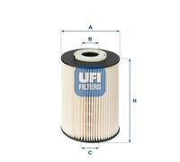 Filtro carburante Cartuccia filtro 26.020.00 UFI per FORD VOLVO