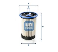 Filtro Gasolio Diesel UFI Audi A3 (8V) Leon Karoq VW Golf VII T-Roc 1.6 2.0 TDI