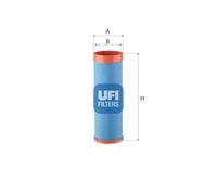 UFI 27.511.00 Filtro aria secondaria per DEUTZ-FAHR