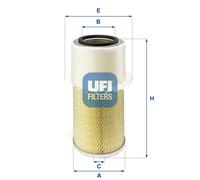 UFI 27.878.00 Filtro aria per FIAT,UMM