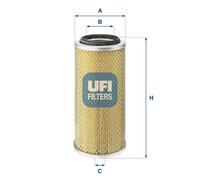 UFI 27.881.00 Filtro aria per VW TRANSPORTER III Autobus Transporter T3 Van