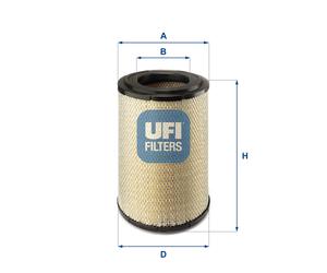 UFI 27.B53.00 Filtro aria