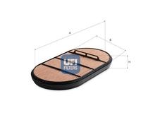 UFI 27.I29.00 Filtro aria