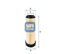 UFI Filters 27.596.00 Filtro Aria Motore per Auto