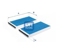 UFI 34.127.00 Filtro, Aria abitacolo per ALPINA,BMW