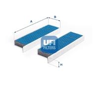 UFI 34.172.00 Filtro, Aria abitacolo per CITROËN,DS,OPEL,PEUGEOT,TOYOTA,VAUXHALL