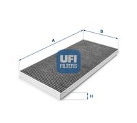 UFI Filtro abitacolo 54.128.00 - Carboni attivi per BMW