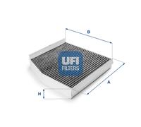 UFI Filters, Filtro Abitacolo ai Carboni Attivi 54.236.00, Filtro Abitacolo per Ricambio, Adatto a Auto, Applicabile su Diversi Modelli Infiniti e Mercedes Benz