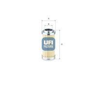 UFI 77.025.00 Filtro, Sistema idraulico di lavoro