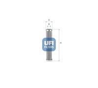 UFI 83.044.00 Filtro, Sistema idraulico di lavoro