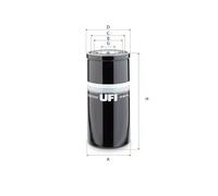 UFI 87.011.00 Filtro, Sistema idraulico di lavoro