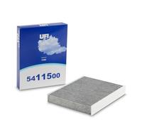 UFI Filters, Filtro Abitacolo ai Carboni Attivi 54.115.00, Filtro Abitacolo per Ricambio, Adatto a Auto, Applicabile su Diversi Modelli Ford Fiesta e Fusion