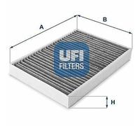 UFI Filters, Filtro Abitacolo ai Carboni Attivi 54.159.00, Filtro Abitacolo per