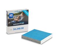 UFI Filters, Filtro Abitacolo Argentium 34.248.00, Filtro Abitacolo Per Ricambio, Adatto A Auto, Applicabile Su Diversi Modelli Abarth, Chrysler, Fiat E Lancia