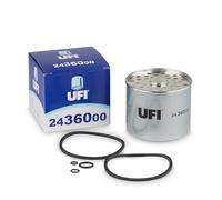 UFI Filters, Filtro Gasolio 24.360.00, Filtro Carburante per Ricambio, Adatto ad Auto, Applicabile su Diversi Modelli come Alfa Romeo, Audi, Land Rover, Nissan e Renault