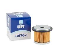 UFI Filters, Filtro Gasolio 26.676.00, Filtro Carburante per Ricambio, Adatto ad Auto, Applicabile su Diversi Modelli come Citoroen, Fiat, Hyundai, Lancia, Peugeot